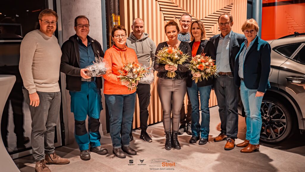 Mitarbeiterehrung Autohaus Streit